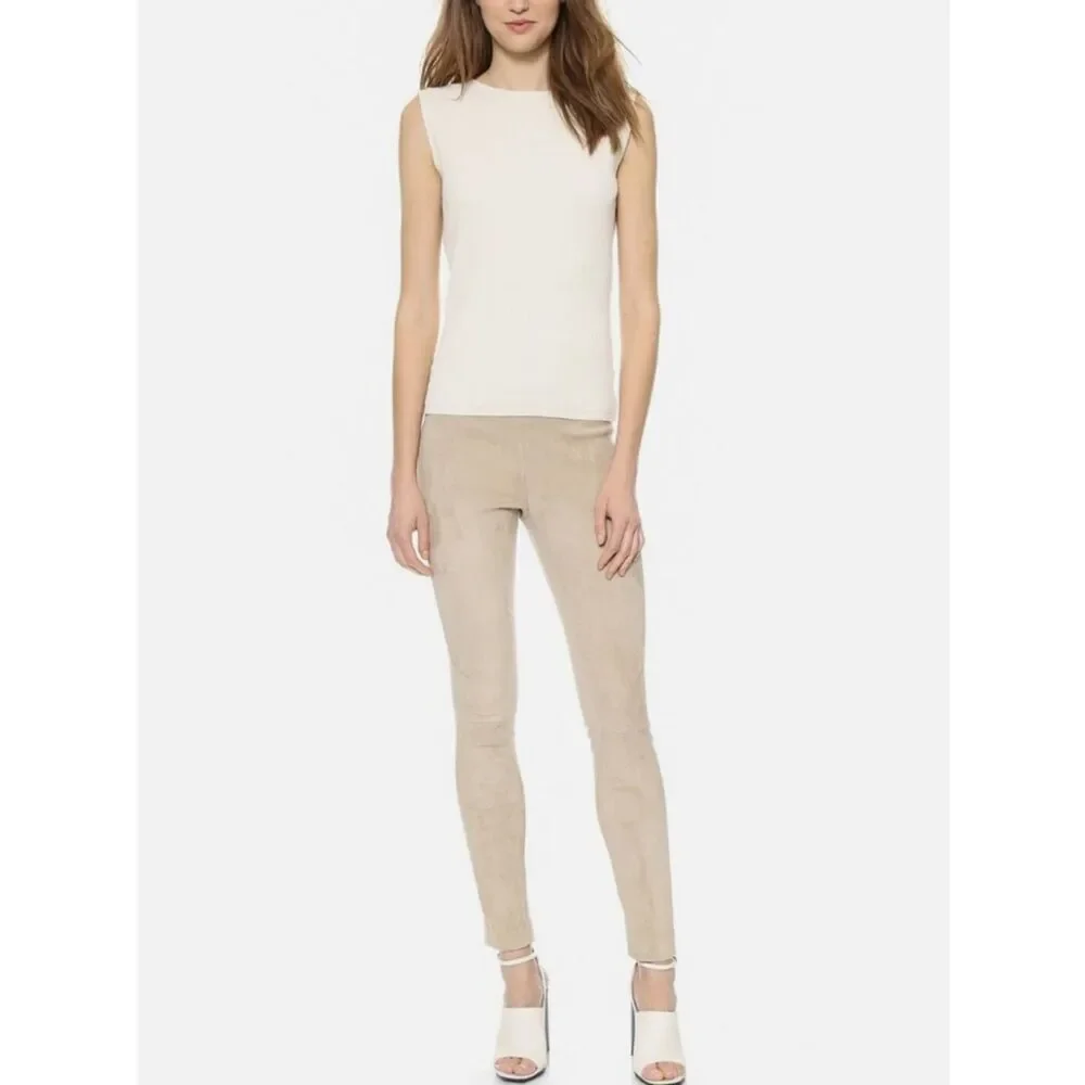 KAUFMAN FRANCO 021 Suede Leggings in Burlap